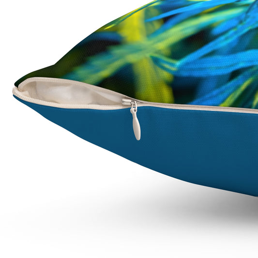 Into The Cannabis Galaxy Polyester Square Pillow