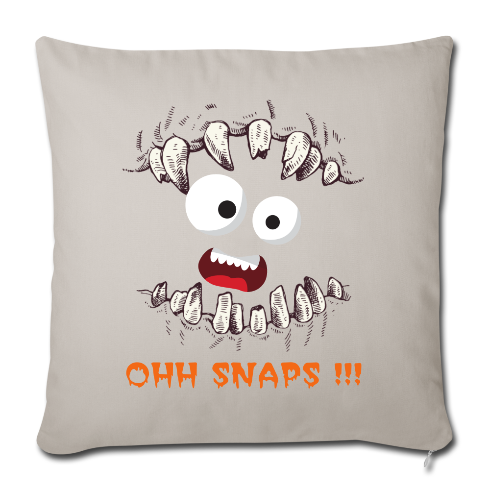 Throw Pillow Cover 18” x 18” - light grey