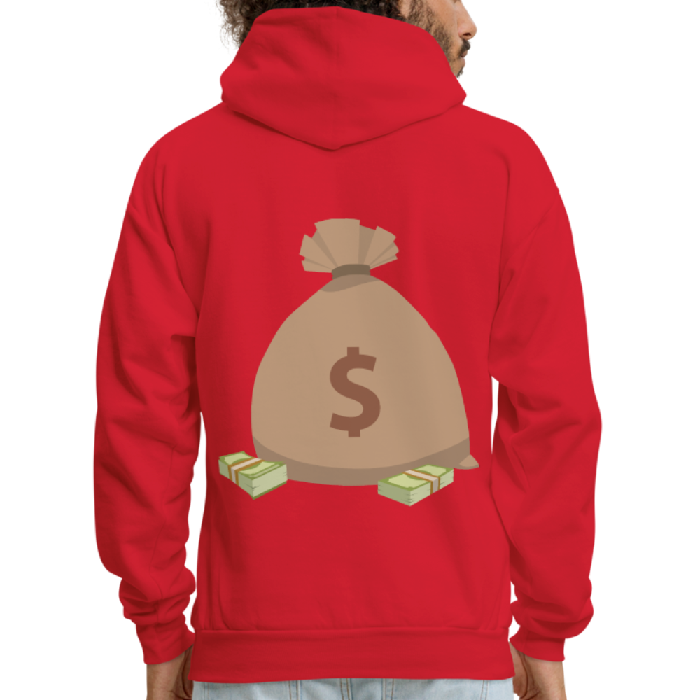 Stop Lacking And Start Stacking Money Men's Hoodie - red