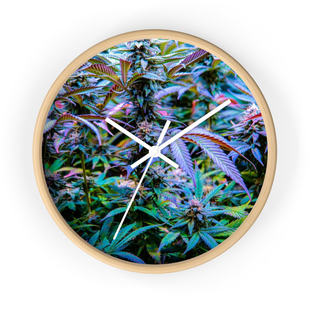 The Rainbow Cannabis Wall Clock