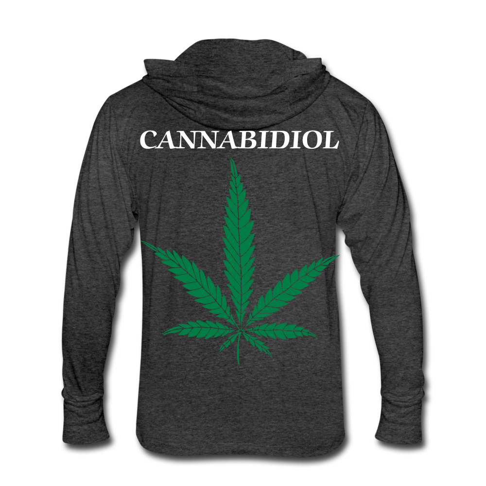 Unisex Tri-Blend Hoodie Shirt - heather black