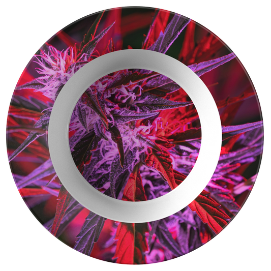 Into The Cannabis Galaxy Purple Bowl