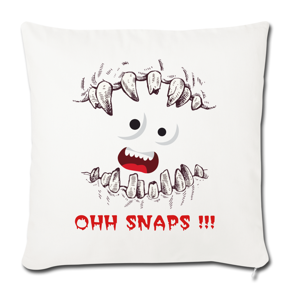 Throw Pillow Cover 18” x 18” - natural white