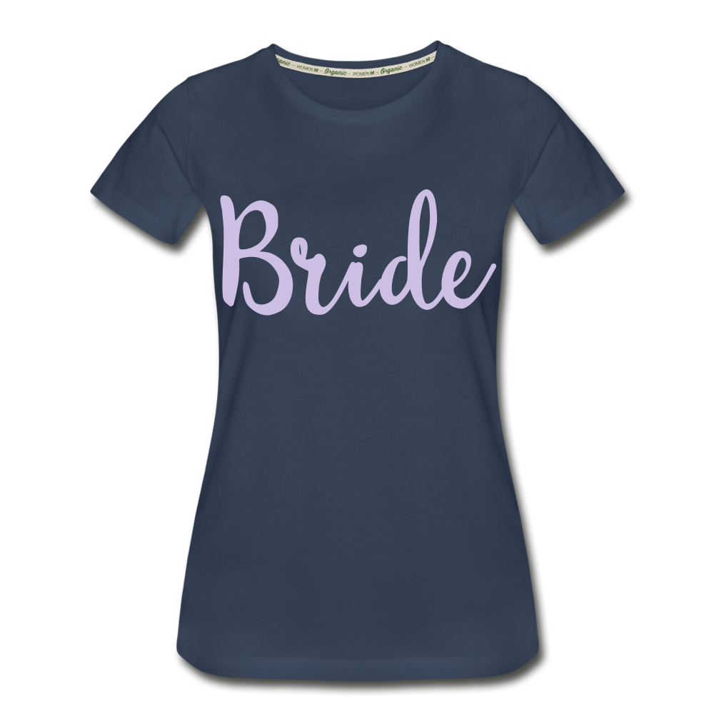 Bride Women's Organic T-Shirt Shirt. - navy