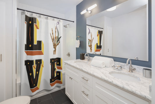 Love Cannabis Shower Curtain