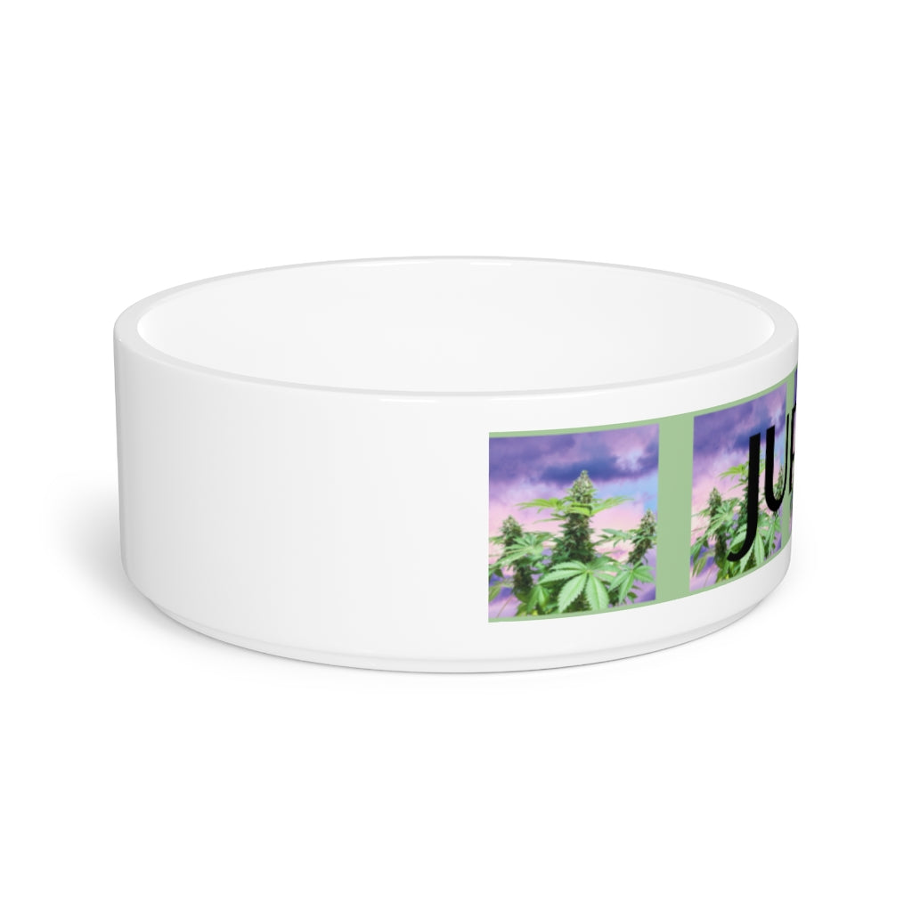 Customizable Cannabis Pet Bowl- To The Sky Pet Bowl
