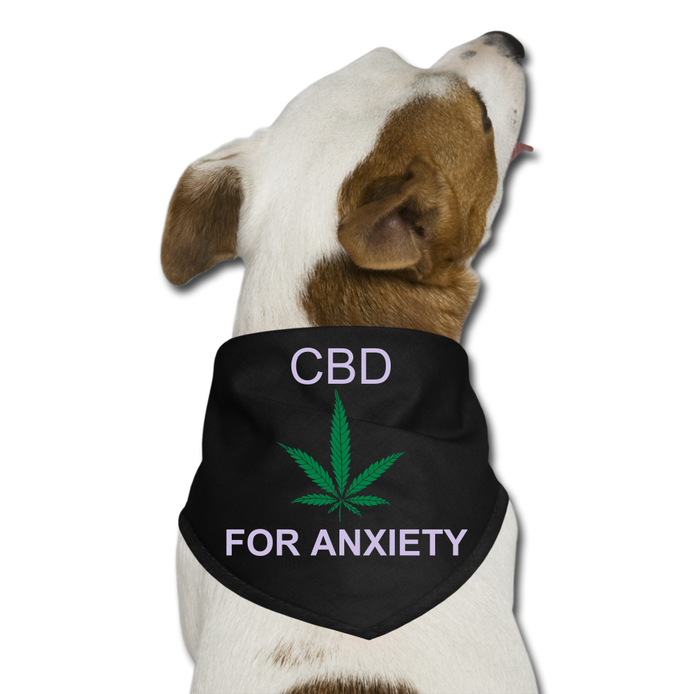 Anxiety Dog Bandana - black
