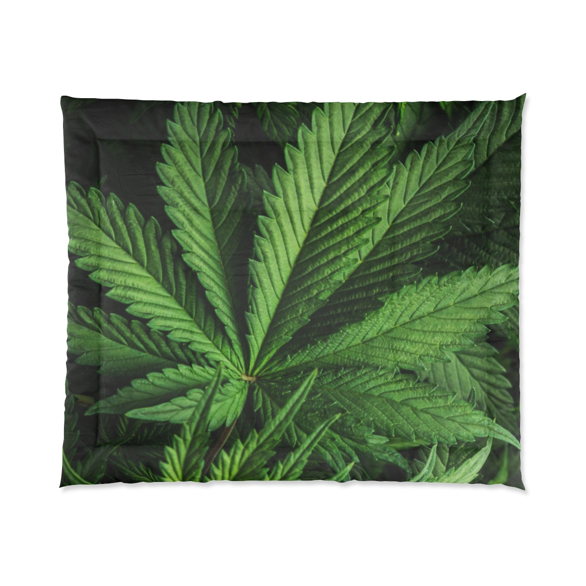 Cannabis Custom Designed Comforter.  A Unique Cannabis Gift For Friends & Family. Cannabis Decor For Your Home. Cannabis Comforter