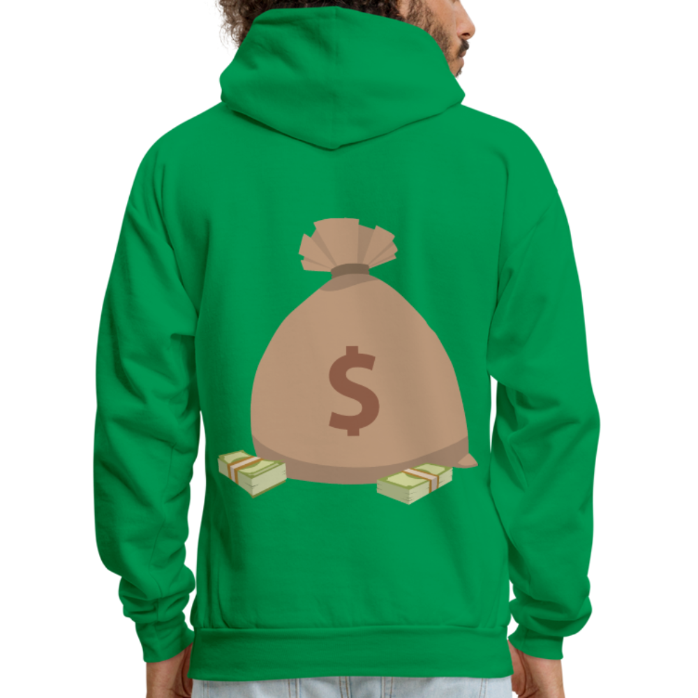 Stop Lacking And Start Stacking Money Men's Hoodie - kelly green
