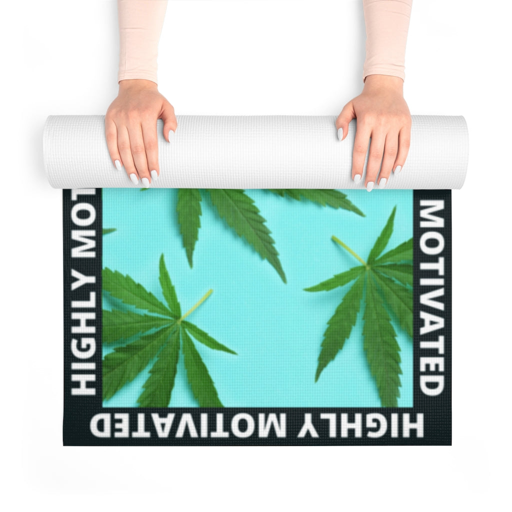 Highly Motivated Cannabis Foam Yoga Mat