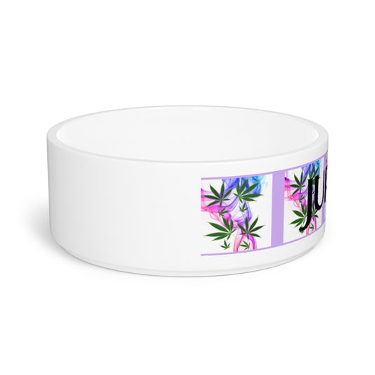 Customizable Cannabis Pet Bowl- Smoking Pretty Cannabis Pet Bowl