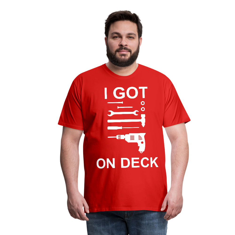 I Got Tools On Deck Men's Organic T-Shirt - red