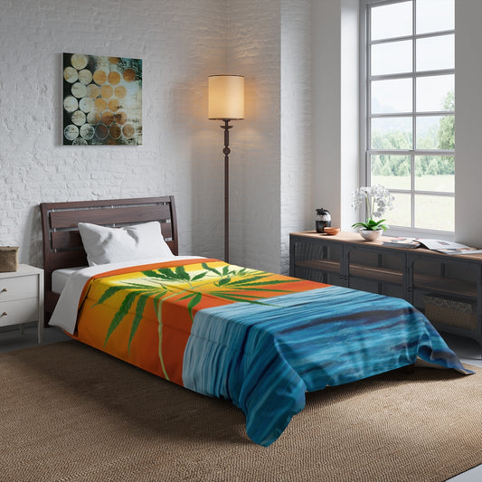 Un'alba Con La Cannabis Comforter