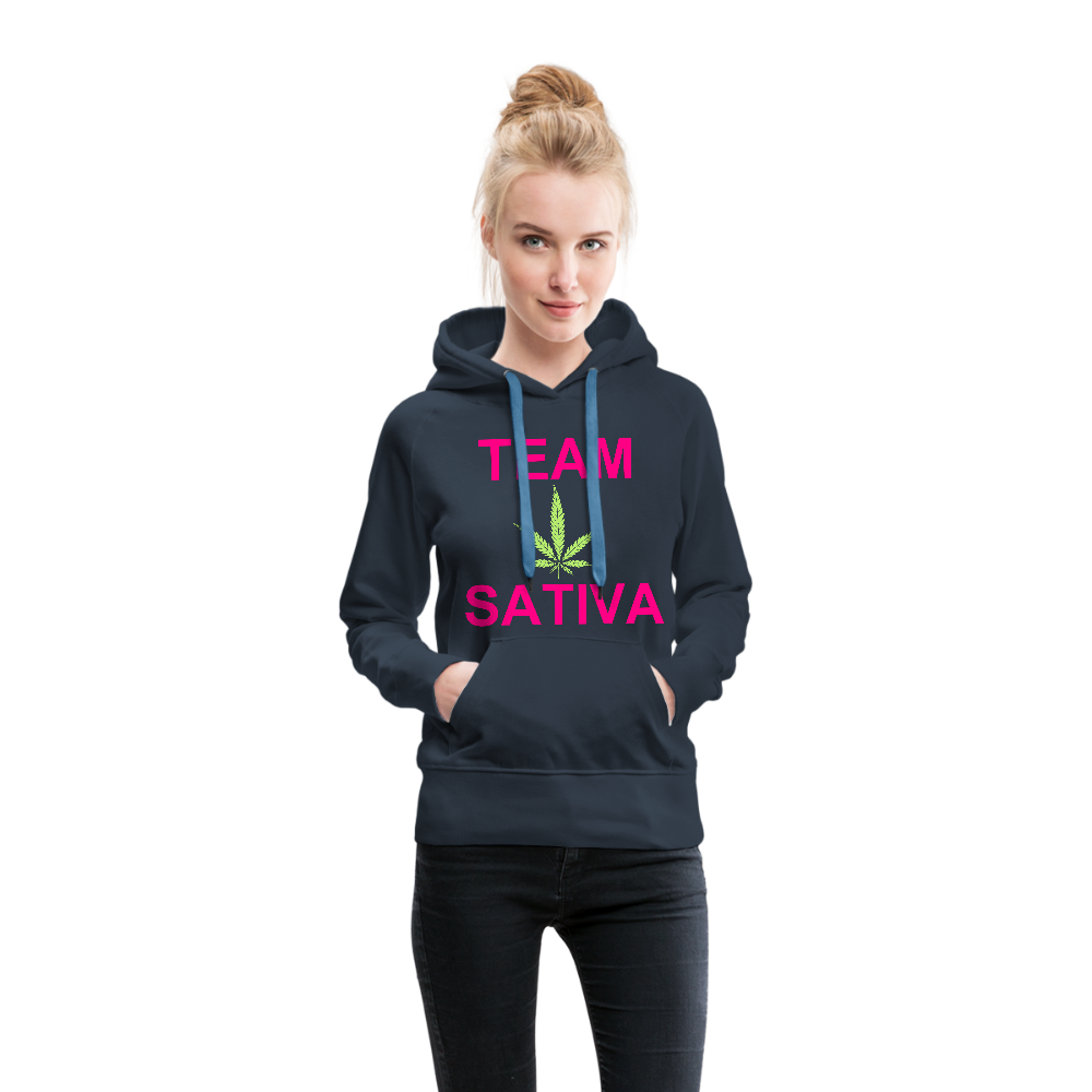 Team Sativa Women's Hoodie - navy