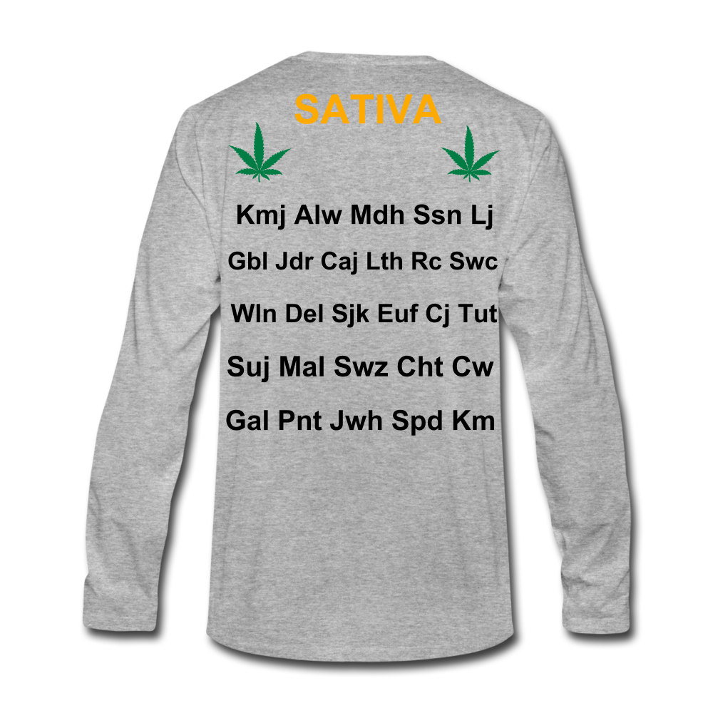 Motivate The Mind Men's Premium Long Sleeve T-Shirt - heather gray