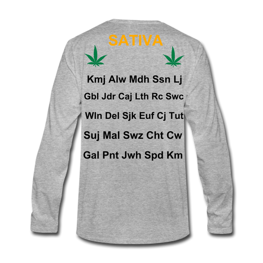 Motivate The Mind Men's Premium Long Sleeve T-Shirt - heather gray