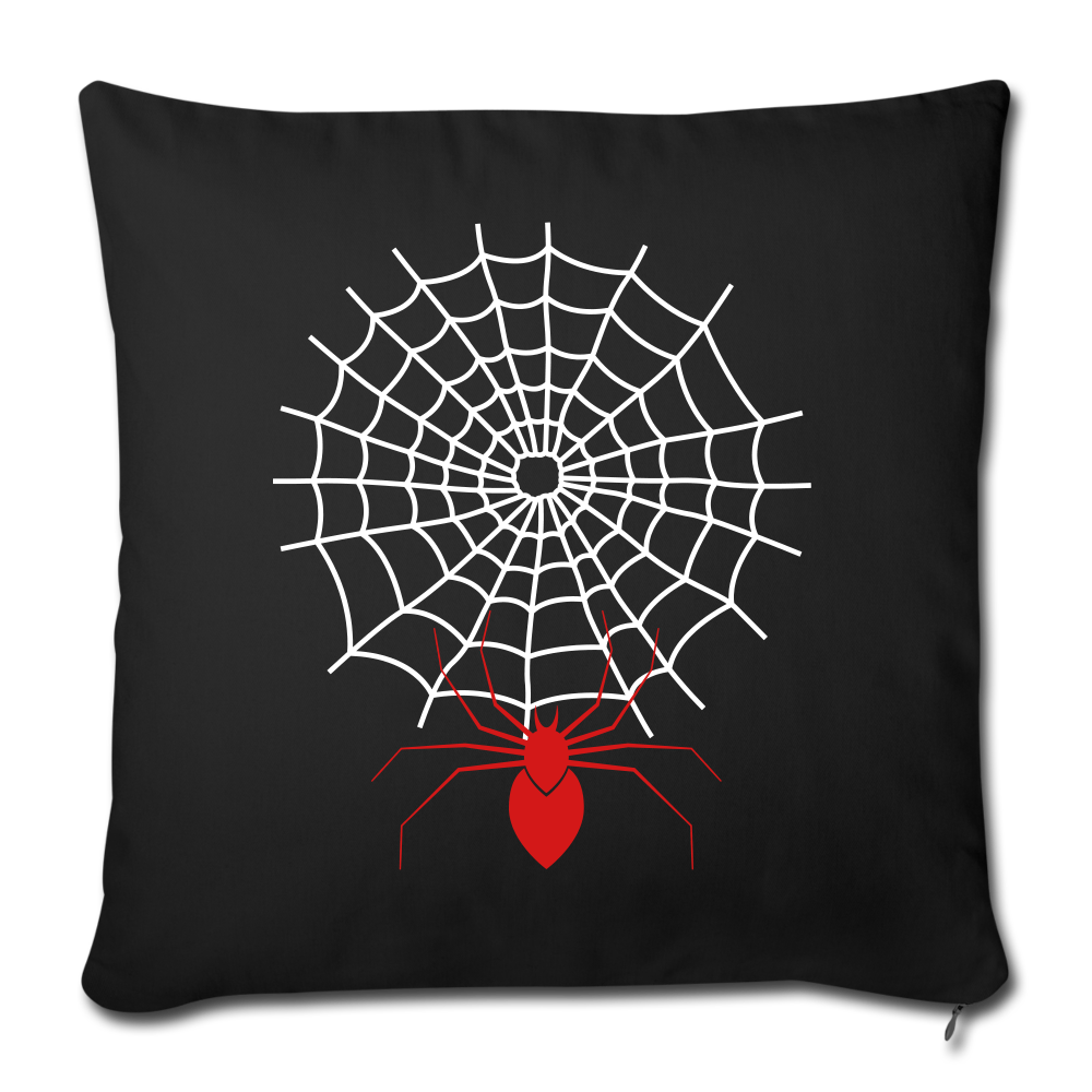 Throw Pillow Cover 18” x 18” - black
