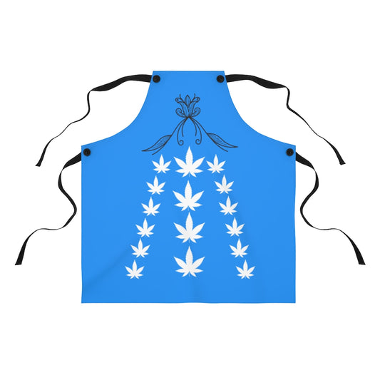 Bellissimo Blue Cannabis Apron