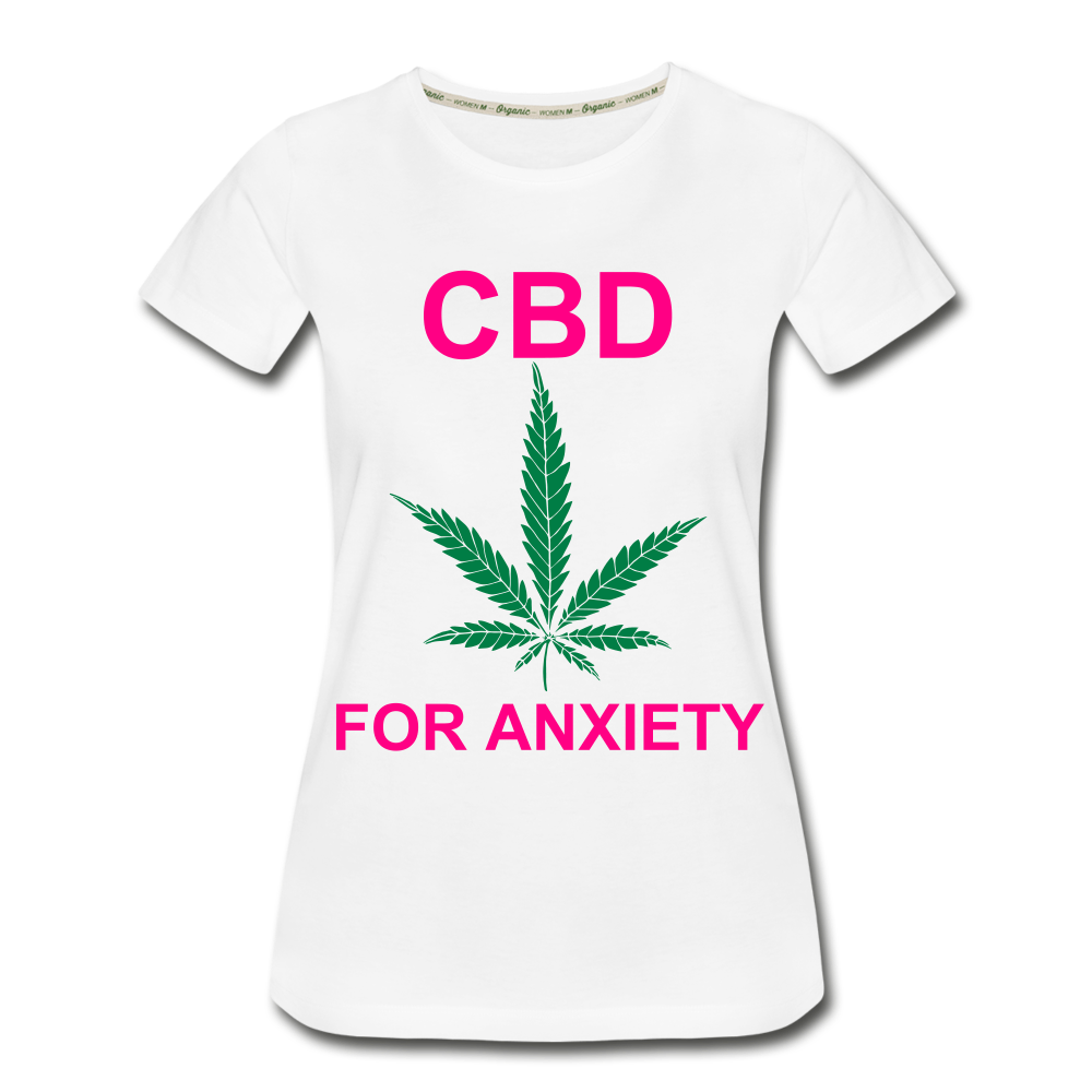 Anxiety Women’s Premium Organic T-Shirt - white