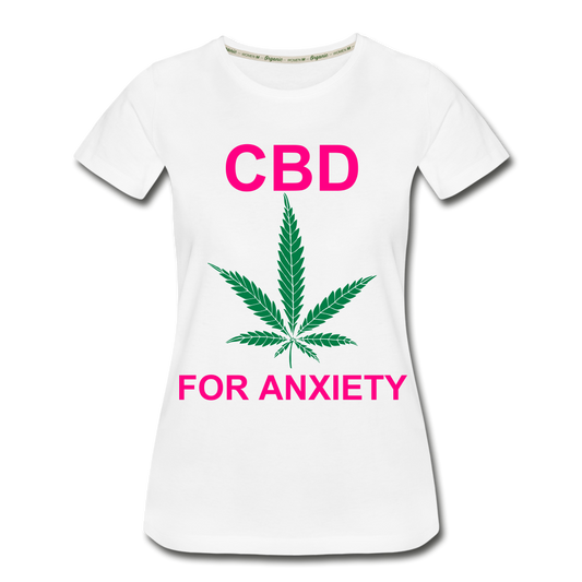 Anxiety Women’s Premium Organic T-Shirt - white