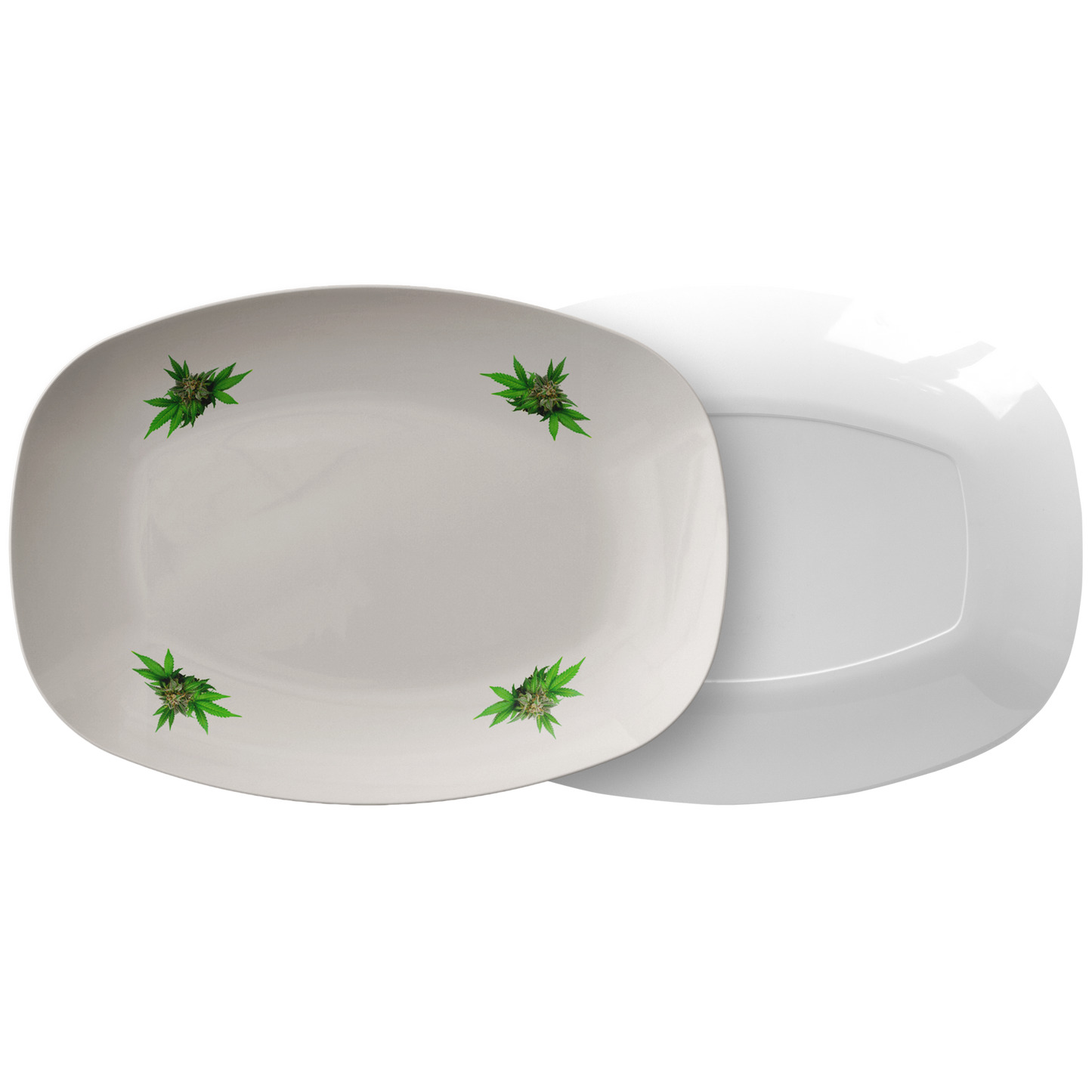 Semplicemente Cannabis Platter- Off White