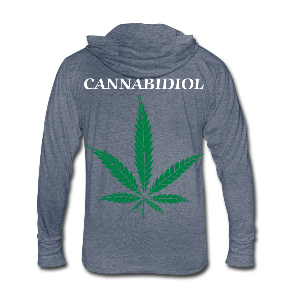 Unisex Tri-Blend Hoodie Shirt - heather blue