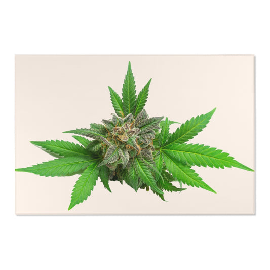 Semplicemente Cannabis Area Rug- Off White
