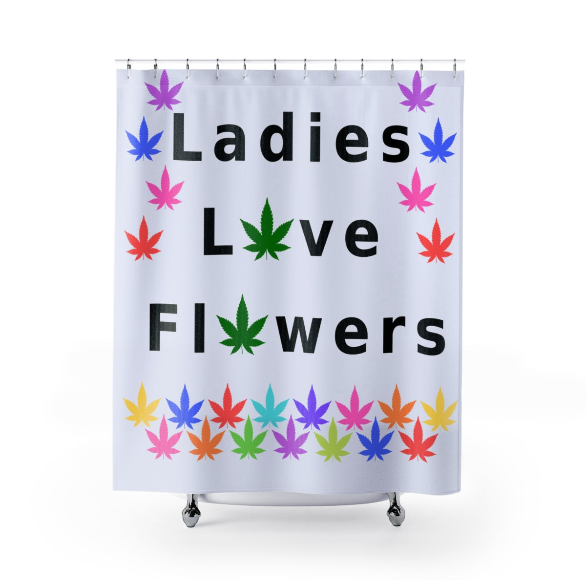 Ladies Love Flowers Shower Curtain