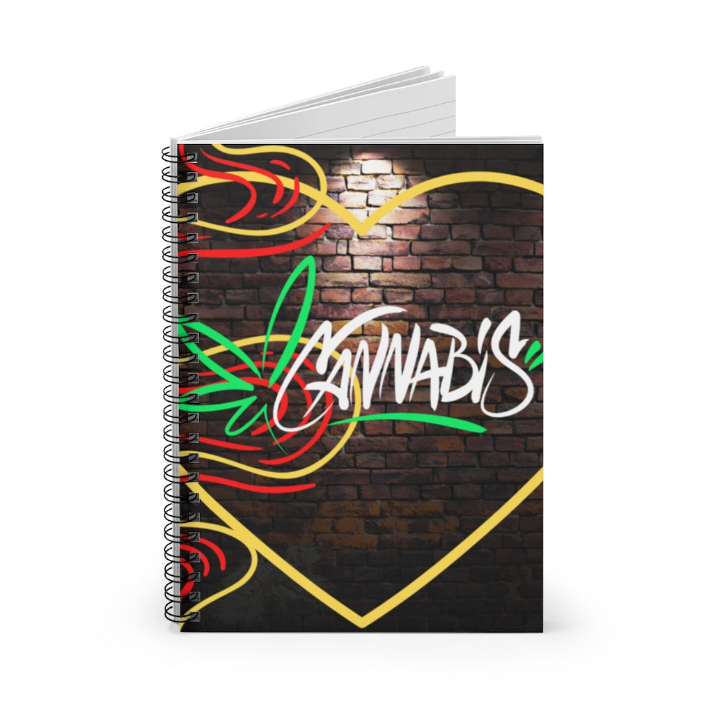 Love Cannabis Spiral Notebook - Ruled Line
