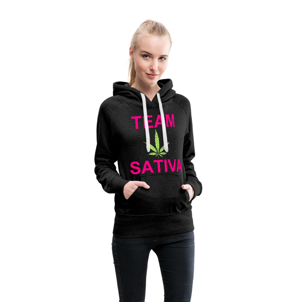 Team Sativa Women's Hoodie - charcoal gray