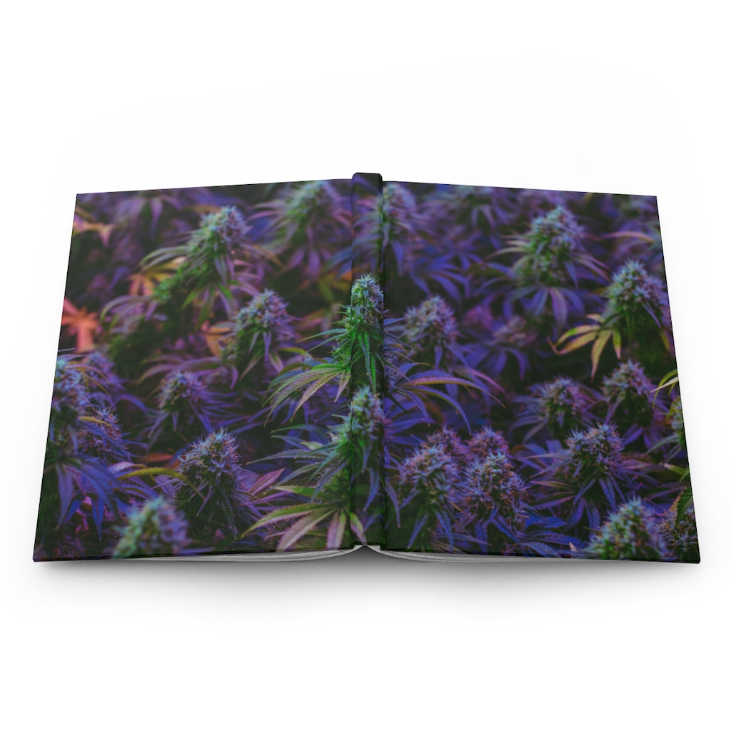 The Purple Cannabis Hardcover Journal