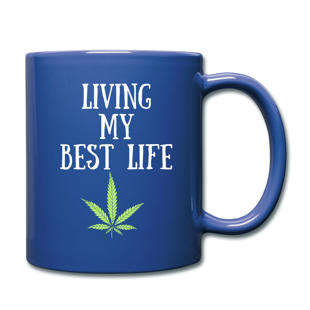 Living My Best Life Mug - royal blue