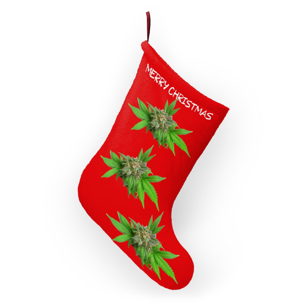 Merry Christmas Cannabis Stocking
