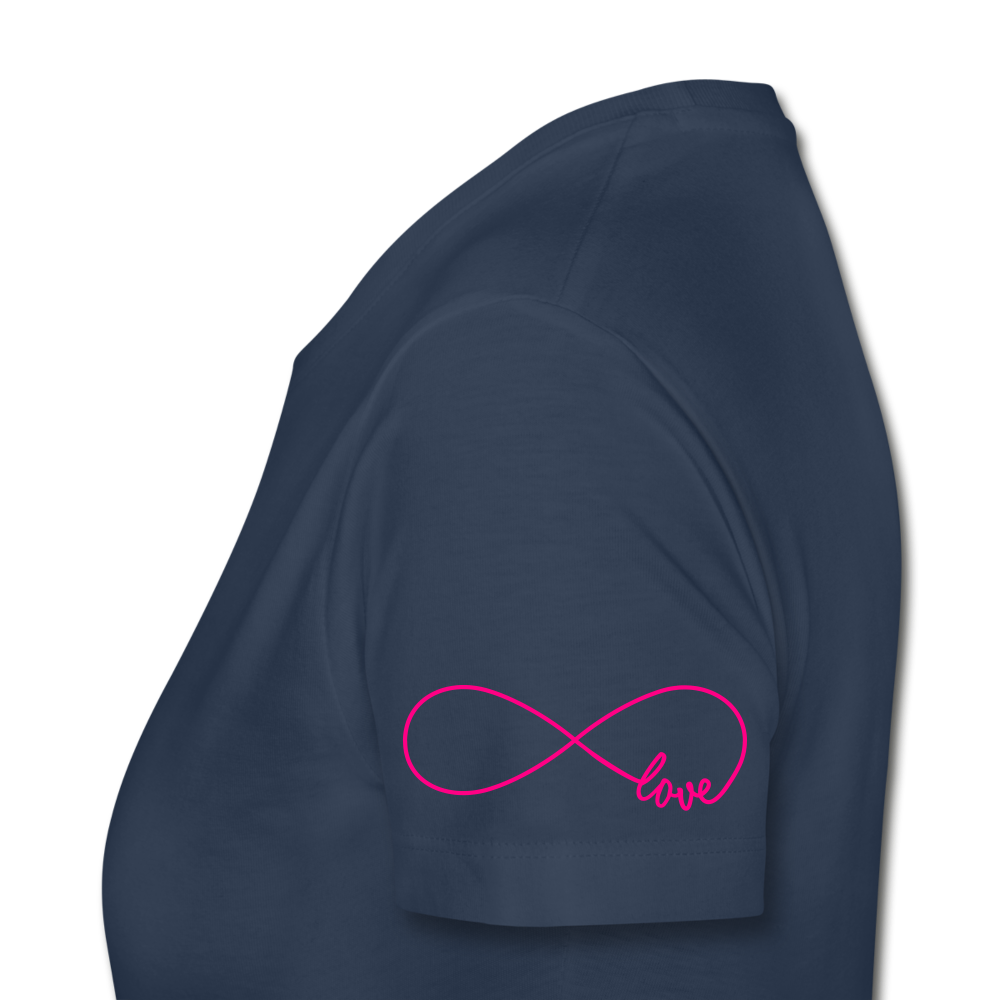 Just Be Kind, Just Be Humble Women's Organic T-Shirt - navy