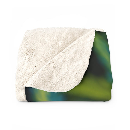 Into The Cannabis Galaxy Sherpa Fleece Blanket