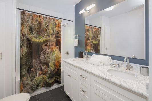 CannaNug Cannabis Shower Curtain