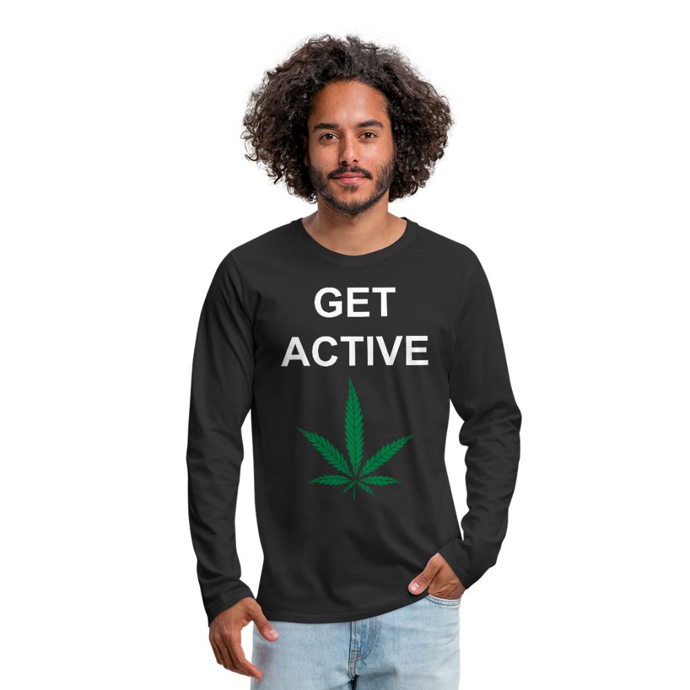 Men's Premium Long Sleeve T-Shirt - black