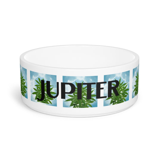 Customizable Cannabis Pet Bowl- Cannabis Tra Le Nuvole Pet Bowl