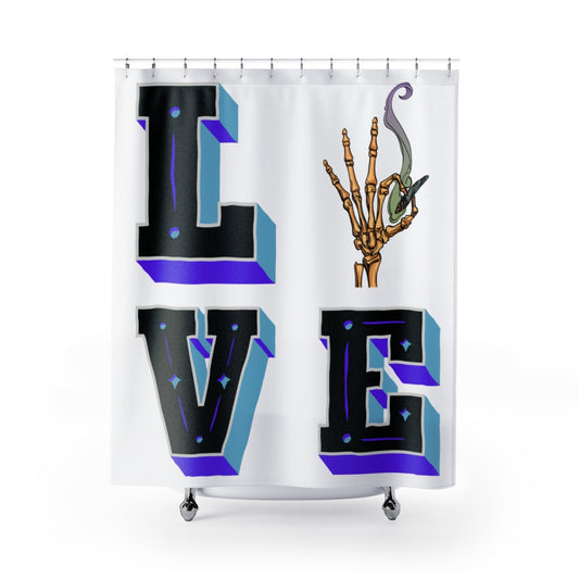 Love Cannabis Shower Curtain