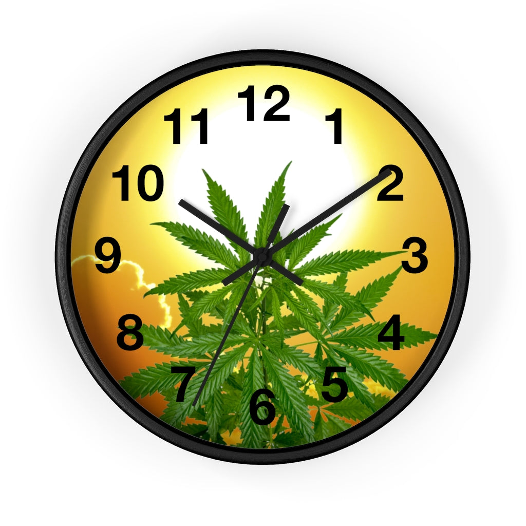 Bella Alba Cannabis Wall clock