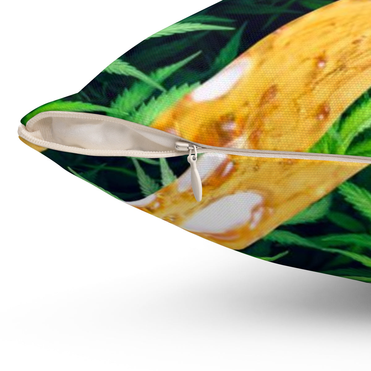 CannaDab Cannabis Spun Polyester Square Pillow