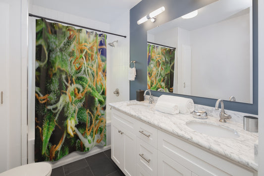 Capelli Arancioni Cannabis Shower Curtain
