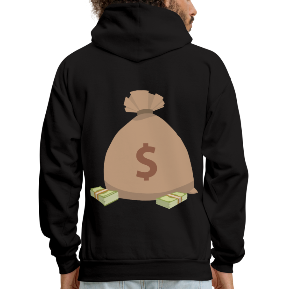 Stop Lacking And Start Stacking Money Men's Hoodie - black