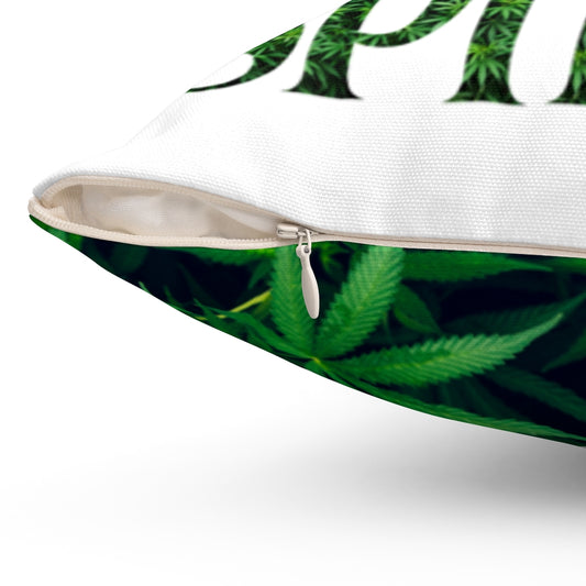 Mind Body Spirit Spun Polyester Square Pillow