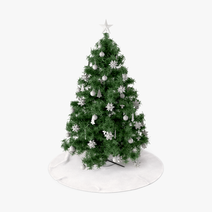 Cannabis Bud Christmas Tree Skirt