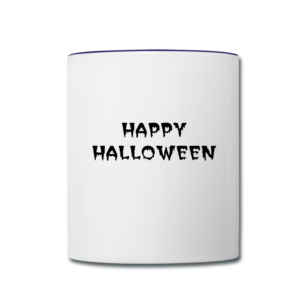 Contrast Coffee Mug - white/cobalt blue