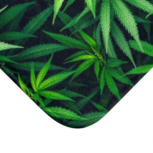 My Cannabis Custom Designed Shower Mat. A Unique Cannabis Gift For Friends & Family. Cannabis Decor For Your Home.