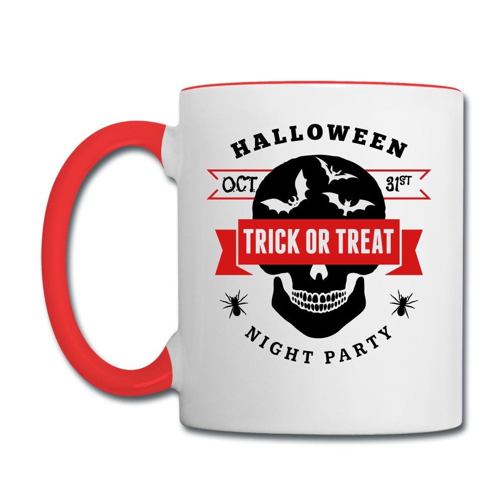 Contrast Coffee Mug - white/red