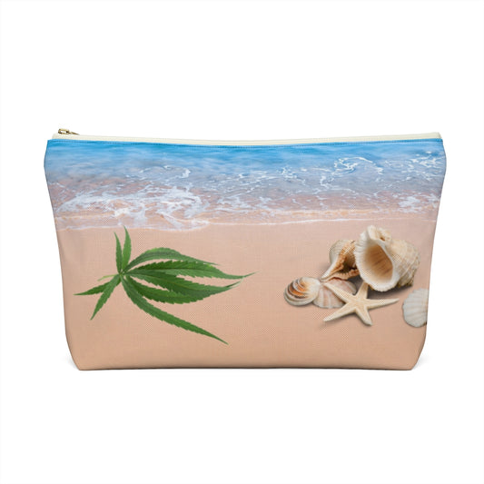 Cannabis On The Beach Accessory Pouch
