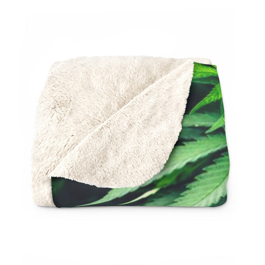 My Cannabis Sherpa Fleece Blanket